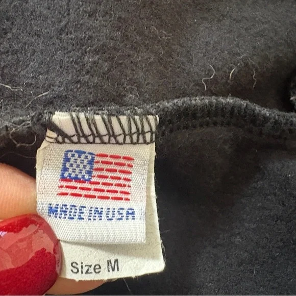 Peace Collective Womens Sweatshirt Crewneck "Canadian Built" Black Sz. M - Picture 7 of 9